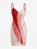 Curve Ombre Print Matching Hawaii Beach Outfit For Couples - CORAL ROSE 