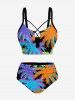 Coconut Tree Print Matching Hawaii Beach Outfit For Couples -  