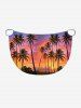 Coconut Tree Ombre Print Convertible Hawaii Beach Cover -  