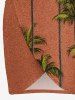 Coconut Tree Print Hawaii Convertible Beach Cover Up -  
