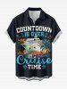 Ship Coconut Tree Flower Print Matching Hawaii Beach Outfit For Couples -  