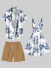 Plus Size Solid Drawstring Beach Hawaii Shorts For Men -  