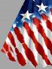 Patriotic American Flag Print A Line Dress -  