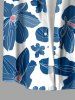 Flowers Print Buttons Pocket Hawaii Shirt For Men -  