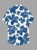 Flowers Print Buttons Pocket Hawaii Shirt For Men -  