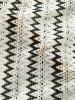 Men's Lace Openwork Geometric Chevron Zigzag Pattern Camp Collar Button Up Short Sleeves Shirt -  