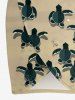 Turtle Sea Print Hawaii Sea Creatures Convertible Beach Cover Up -  