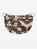 Flower Striped Curve Print Hawaii Convertible Beach Cover Up -  