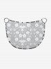 Plus Size Flower Leaf Print Convertible Hawaii Beach Cover - Noir L