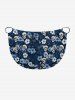 Coconut Tree Skull Hibiscus Flower Print Convertible Hawaii Beach Cover -  