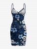 Coconut Tree Skull Hibiscus Flower Print Convertible Hawaii Beach Cover -  