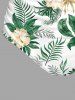 Flowers Tropical Leaf Print Hawaii Tankini Bottom -  