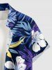 Flowers Leaf Tropical Print Matching Hawaii Beach Outfit For Couples -  