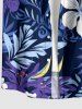 Flowers Leaf Tropical Print Matching Hawaii Beach Outfit For Couples -  