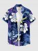 Flowers Leaf Tropical Print Matching Hawaii Beach Outfit For Couples -  