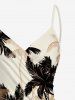 Coconut Tree Print Hawaii Convertible Beach Cover Up -  
