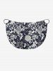 Plus Size Flowers Leaf Print Convertible Hawaii Beach Cover -  