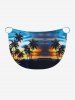 Coconut Tree Sun Seascape Print Convertible Hawaii Beach Cover -  