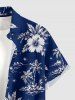 Hibiscus Flower Coconut Tree Print Matching Hawaii Beach Outfit For Couples -  