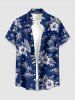 Hibiscus Flower Coconut Tree Print Matching Hawaii Beach Outfit For Couples -  