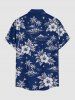 Hibiscus Flower Coconut Tree Print Matching Hawaii Beach Outfit For Couples -  