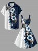 Skull Hibiscus Flower Leaf Paint Splatter Prinit Hawaii Tank Dress -  