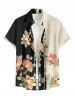 Flower Leaf Branch Print Matching Hawaii Beach Outfit For Couples -  