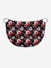 Tropical Leaf Hibiscus Flower Print Hawaii Convertible Beach Cover Up - Rouge 1X