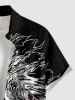Ethnic Skull Patriotic American Flag Print Matching Outfit For Couples -  