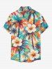 Hibiscus Flower Coconut Tree Print Matching Hawaii Beach Outfit For Couples -  