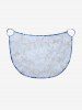 Cache-maillot de plage convertible hawaïen à imprimé fleurs, feuilles et requins - Bleu S