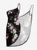 Flower Leaf Print Hawaii Convertible Beach Cover Up - Noir XS