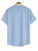 Men's Matching Two Piece Co Ord Striped Button Up Short Sleeves Shirt And Drawstring Shorts Set -  