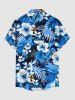 Hibiscus Flower Tropical Leaf Print Matching Hawaii Beach Outfit For Couples -  