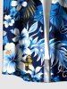 Hibiscus Flower Tropical Leaf Print Matching Hawaii Beach Outfit For Couples -  