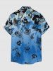 Hibiscus Flower Leaf Branch Print Matching Hawaii Beach Outfit For Couples -  