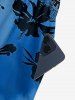 Hibiscus Flower Leaf Branch Print Matching Hawaii Beach Outfit For Couples -  