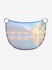 Coconut Tree Sailboat Sun Seascape Print Convertible Hawaii Beach Cover -  