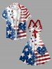 Patriotic American Flag Heart Print Halter Crisscross Strappy A Line Dress -  