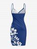 Hibiscus Flower Tropical Leaf Print Convertible Hawaii Beach Cover -  