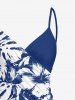 Hibiscus Flower Tropical Leaf Print Convertible Hawaii Beach Cover -  