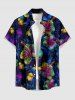 Hibiscus Flower Leaf Print Matching Hawaii Beach Outfit For Couples -  