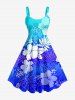 Tropical Leaf Hibiscus Flower Ombre Print Matching Hawaii Beach Outfit For Couples -  