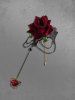 Bague Bracelet en Dentelle Motif Fleur Style Gothique Vintage - Rouge 