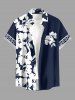 Hibiscus Flower Leaf Print Matching Hawaii Beach Outfit For Couples -  