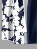 Hibiscus Flower Leaf Print Matching Hawaii Beach Outfit For Couples -  