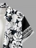 Hibiscus Flowers Tropical Leaf Print Matching Hawaii Beach Outfit For Couples -  