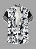 Hibiscus Flowers Tropical Leaf Print Matching Hawaii Beach Outfit For Couples -  