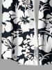 Hibiscus Flowers Tropical Leaf Print Matching Hawaii Beach Outfit For Couples -  