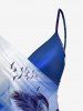 Coconut Tree Ombre Light Beam Print Hawaii Convertible Beach Cover Up -  
